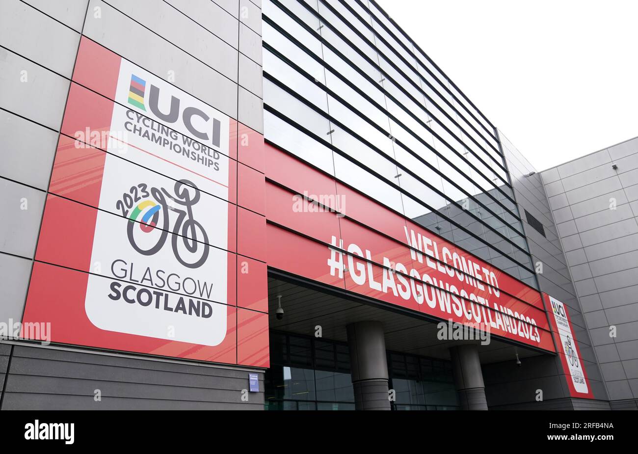Una visione generale del Sir Chris Hoy Velodrome in vista dei Campionati del mondo di ciclismo UCI 2023 a Glasgow. Data foto: Mercoledì 2 agosto 2023. Foto Stock