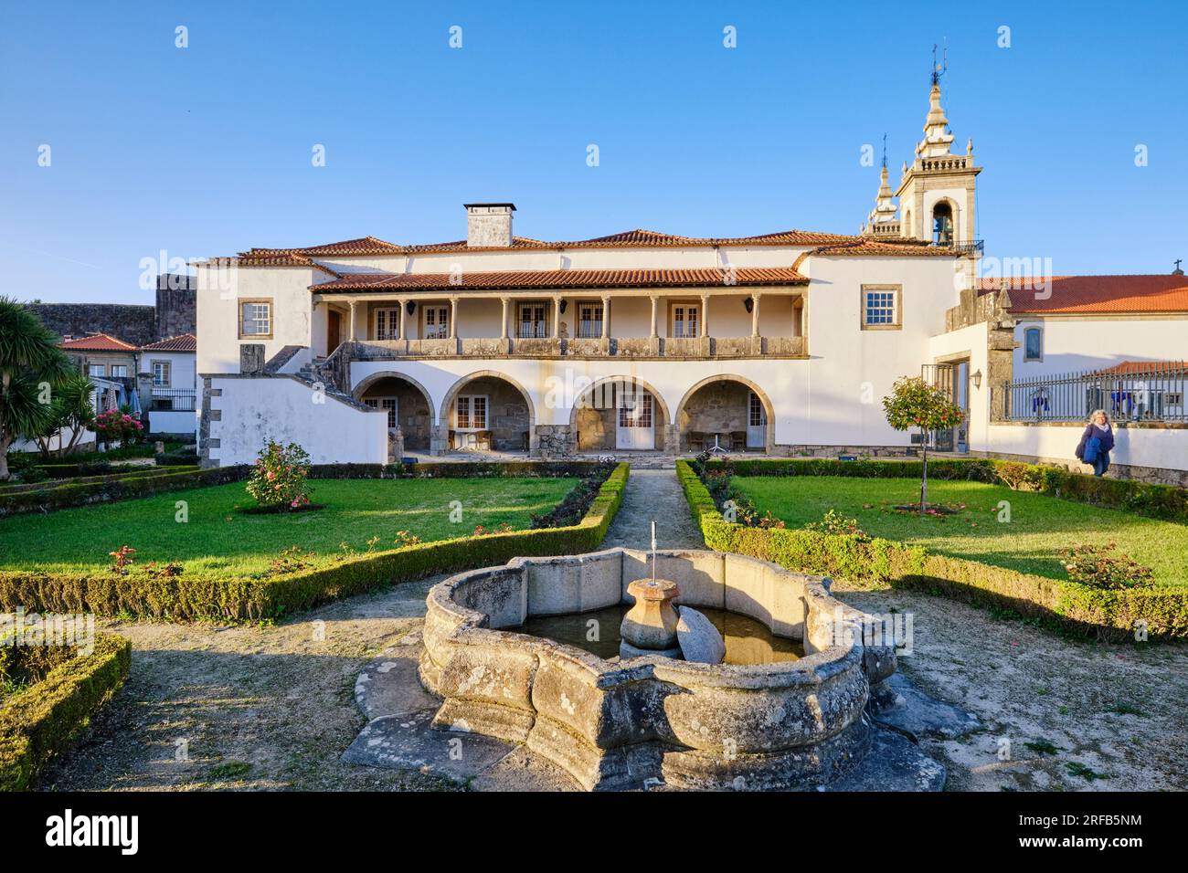 Solar dos Castros. Costruito nel XVII secolo. Fu la sua ricostruzione, già nel XVIII secolo, che le diede le caratteristiche che presenta Foto Stock