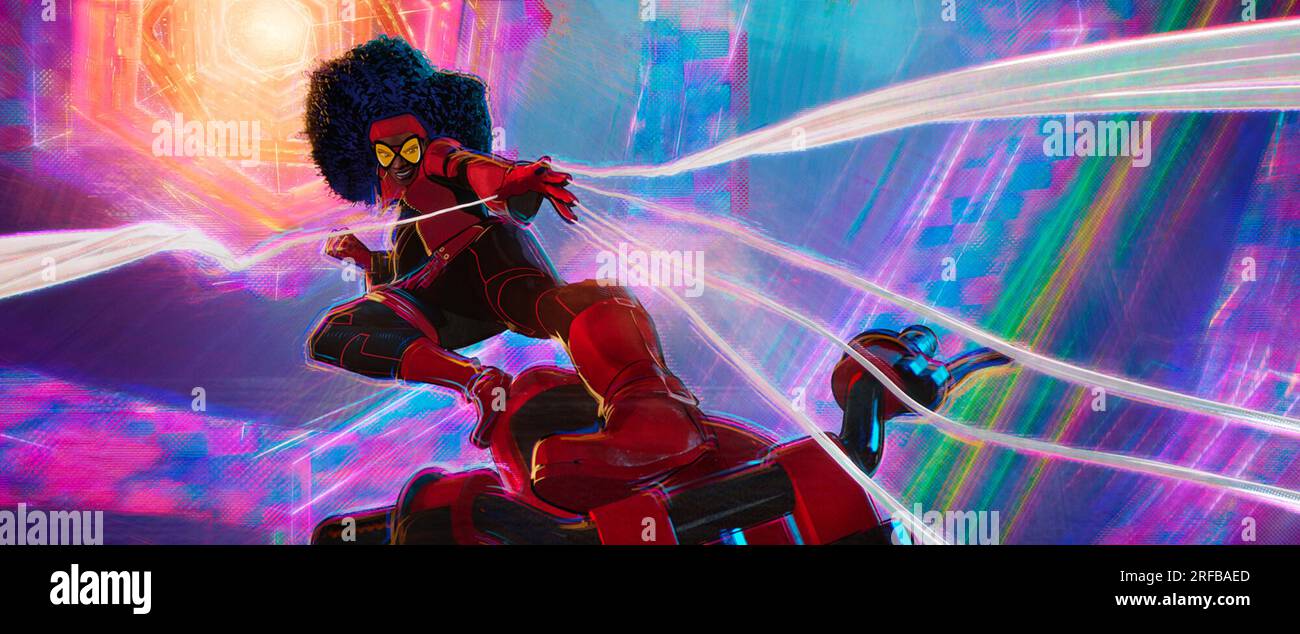 SPIDER-MAN ACROSS THE SPIDER-VERSE (2023) JOAQUIM DOS SANTOS (DIR) KEMP POWERS (DIR) JUSTIN K THOMPSON (DIR) SONY PICTURES RELEASING/MARVEL ENTERTAINMENT/MOVIESTORE COLLECTION Foto Stock