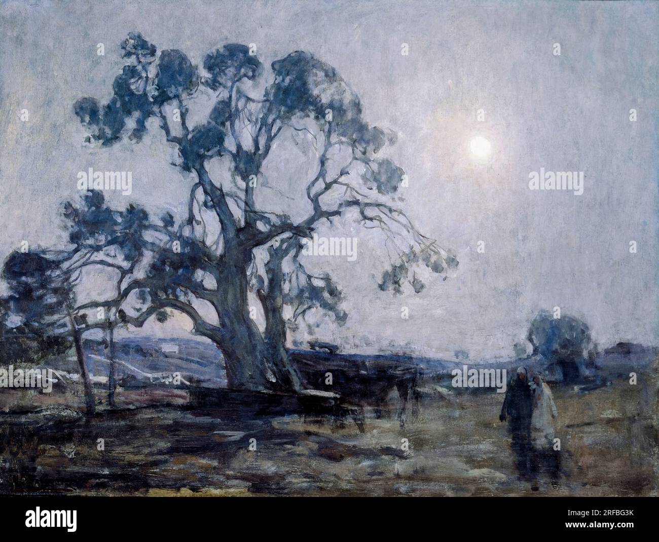 Henry Ossawa Tanner, Abraham's Oak, paesaggio dipinto ad olio su tela, 1905 Foto Stock
