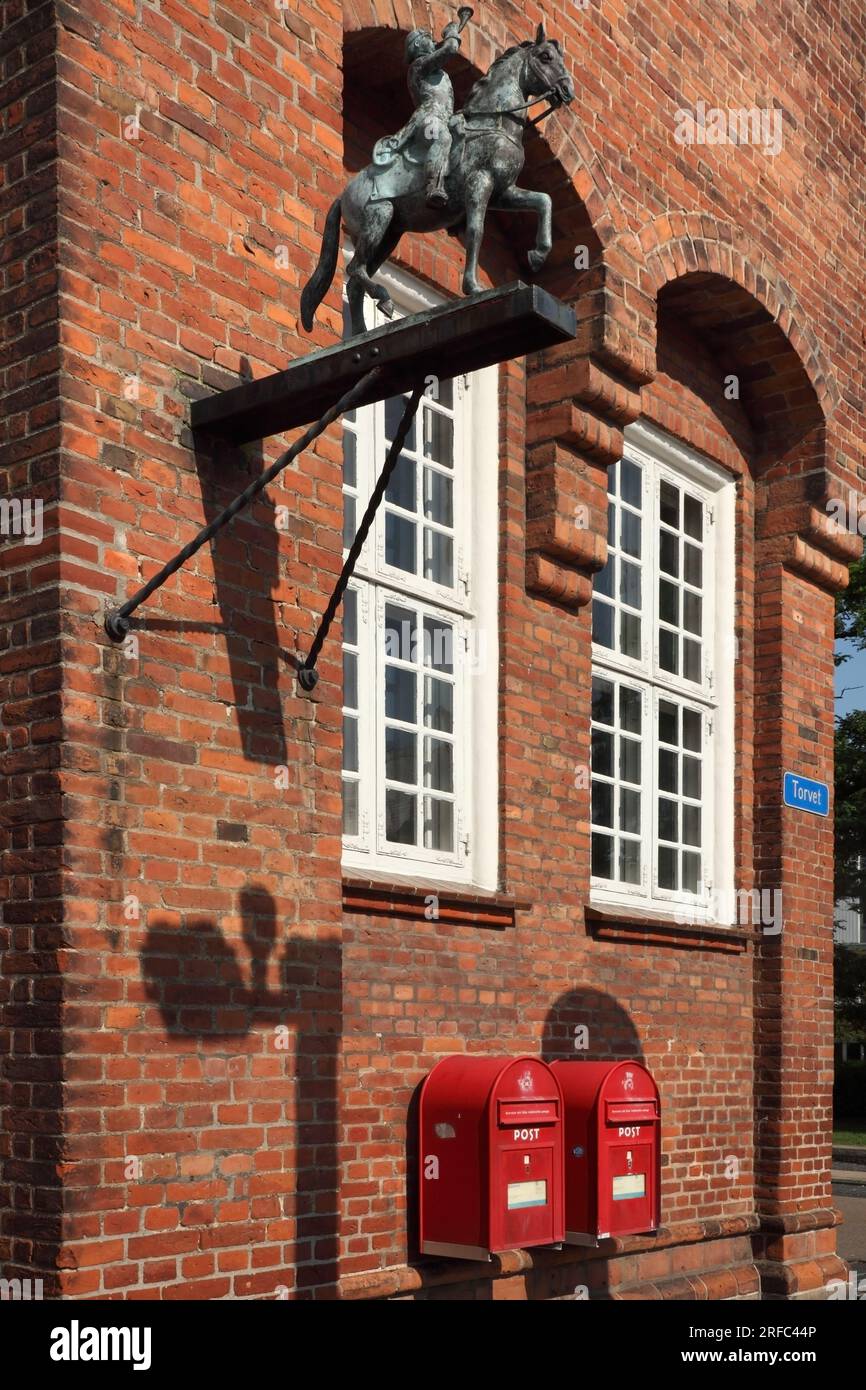 L'ex ufficio postale / Posthuset sul mercato / Torvet, Esbjerg, Danimarca. Foto Stock
