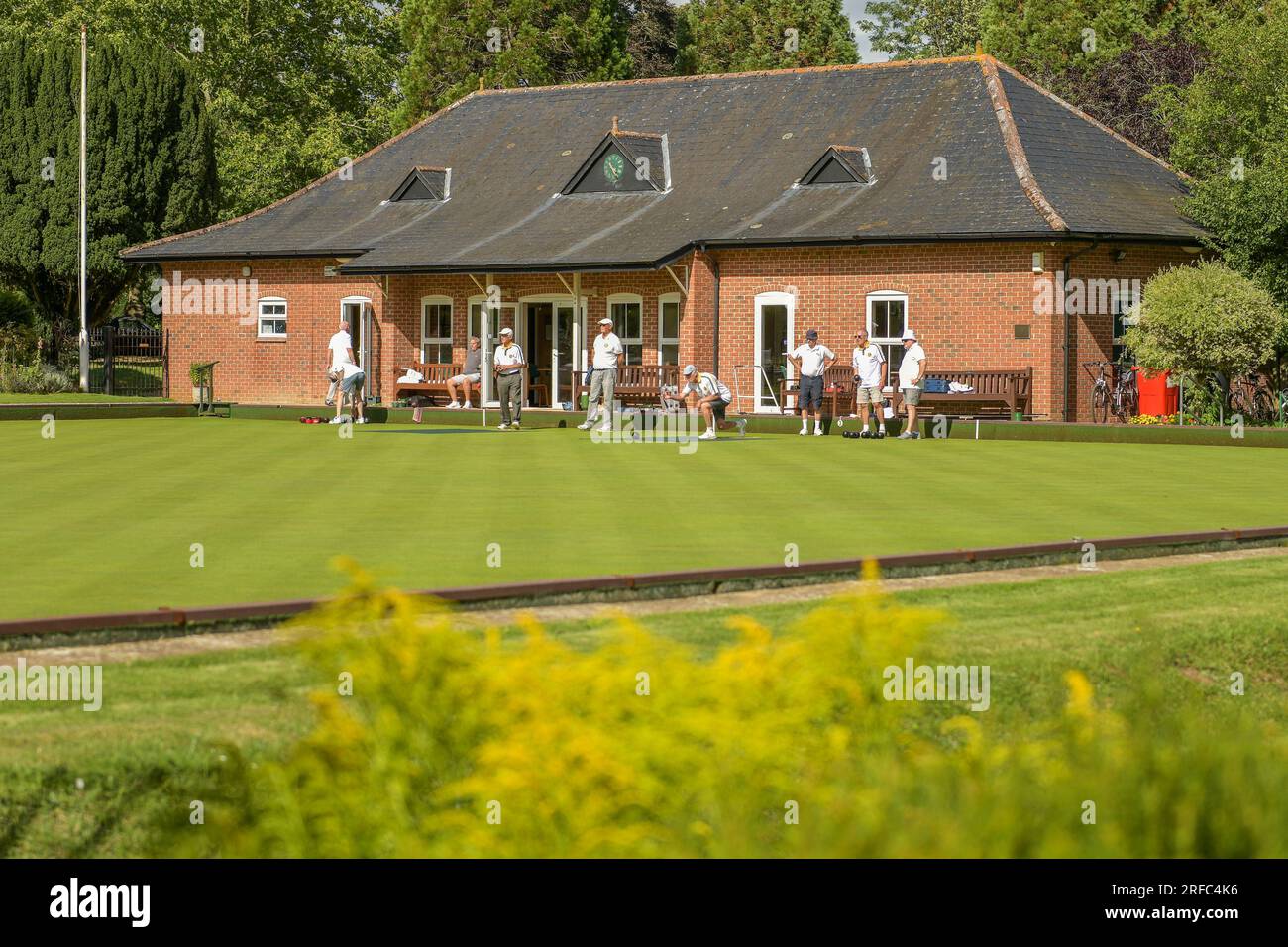 Abingdon Lawn Bowls Club Foto Stock