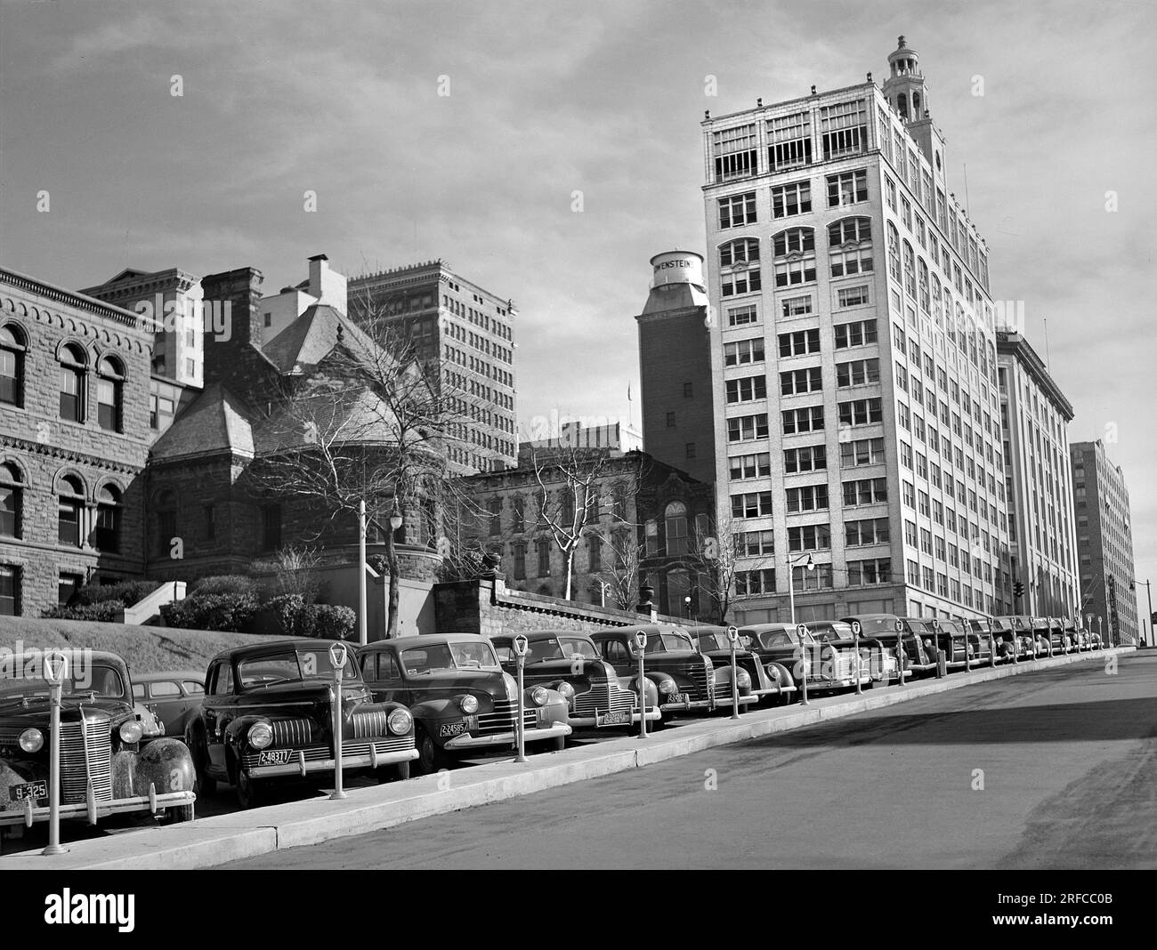 Downtown Cityscape, Memphis, Tennessee, USA, Arthur Rothstein, STATI UNITI Farm Security Administration, gennaio 1942 Foto Stock