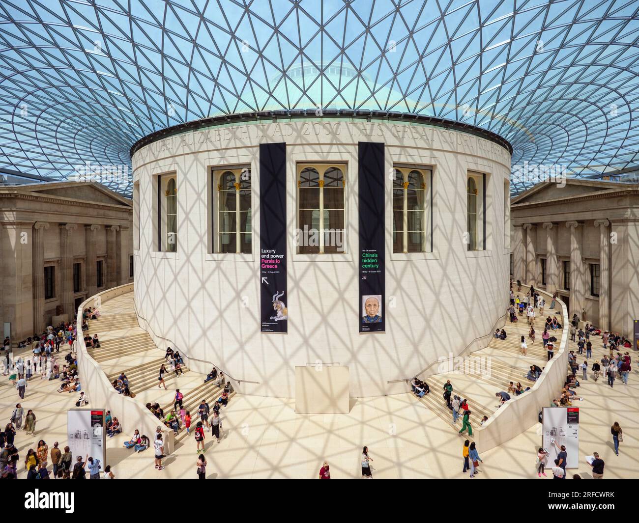 La Great Court del British Museum di Londra, Regno Unito Foto Stock