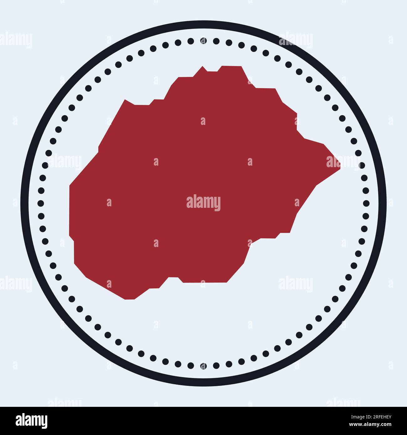 Alegranza, francobollo rotondo. Logo rotondo con mappa dell'isola e titolo. Elegante badge Alegranza minimalista con mappa. Illustrazione vettoriale. Illustrazione Vettoriale