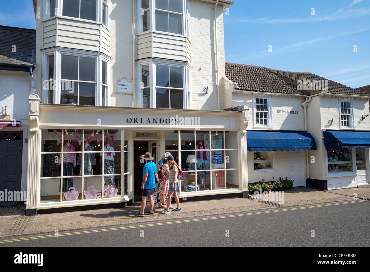 Negozio di abbigliamento Orlandos Aldeburgh Suffolk Foto Stock