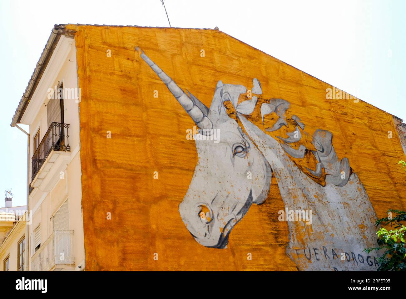 Spagna, Valencia, barrio del Carmen, arte di strada Foto Stock