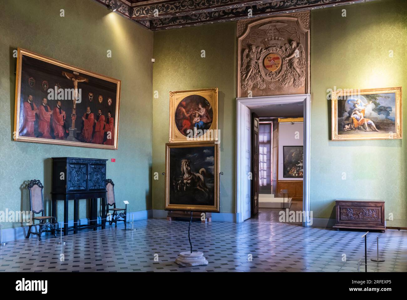 Francia, Aude, Narbona, Palazzo Arcivescovile che ospita il museo di arte e storia e il museo archeologico Foto Stock