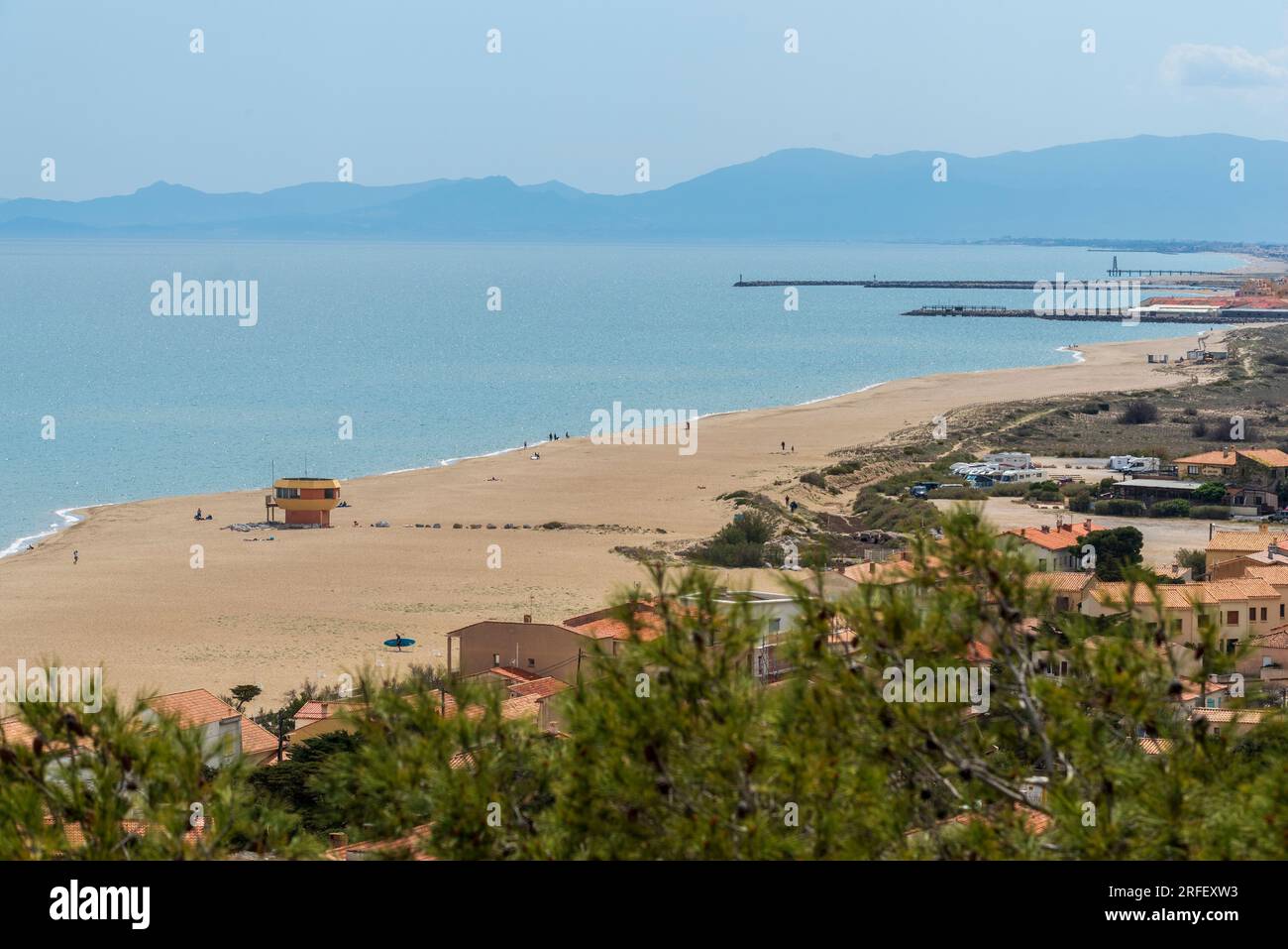 Francia, Aude, Leucate, spiaggia Foto Stock