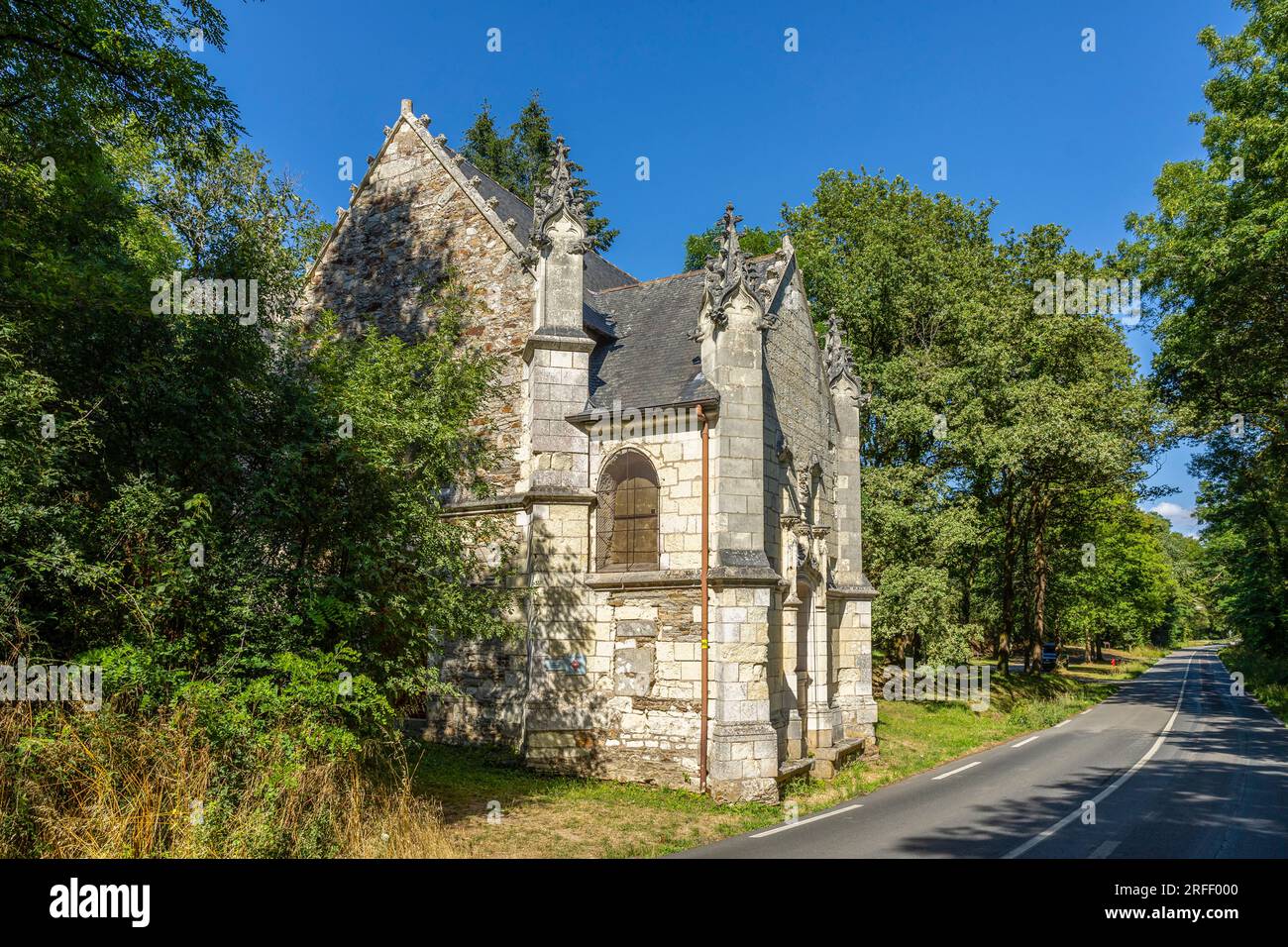 Francia, Loira Atlantica, Saint Jean de Boiseau, la Cappella di Betlemme e le sue chimere Foto Stock