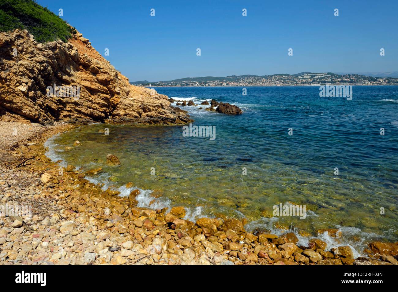 Francia, Var, Sanary sur Mer, Pointe de la Cride Foto Stock