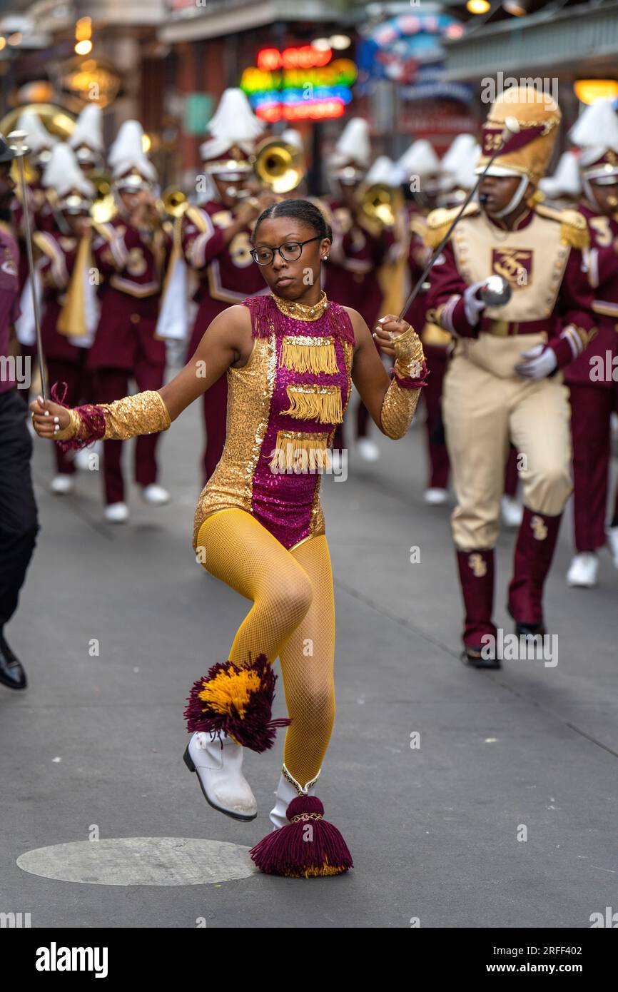 Stati Uniti, Louisiana, New Orleans, Mc Donogh Senior High School Foto Stock