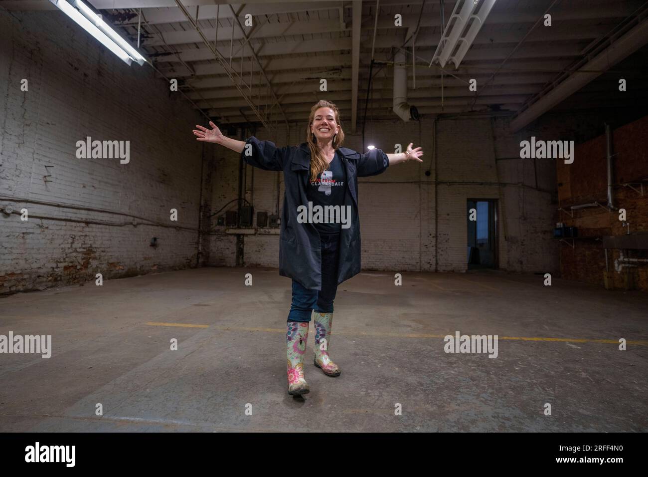 Stati Uniti, Mississippi, Clarksdale, Colleen Buyers il fondatore di Shared Experiences Foto Stock