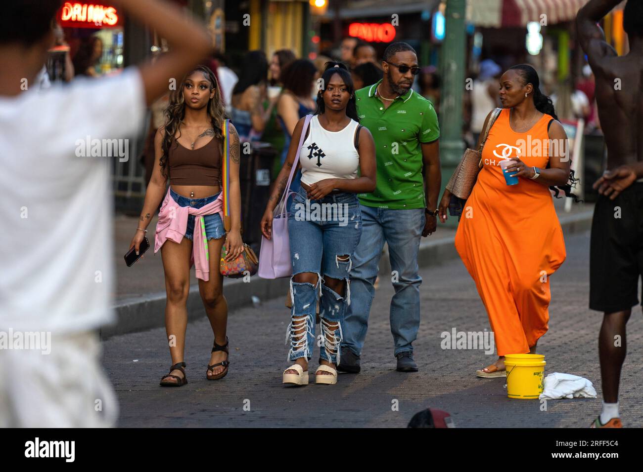Stati Uniti, Tennessee, Memphis, Beale Street Foto Stock