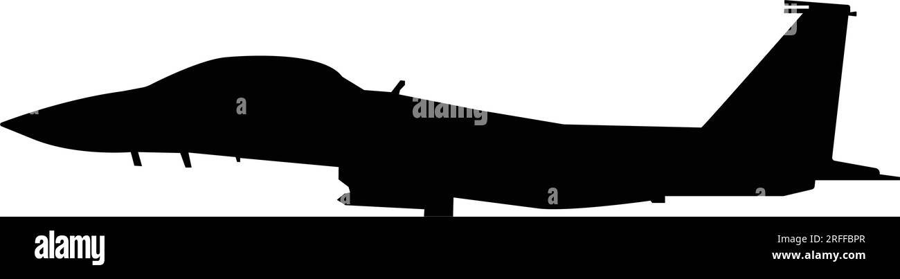 modello vettoriale icona aereo da caccia Illustrazione Vettoriale