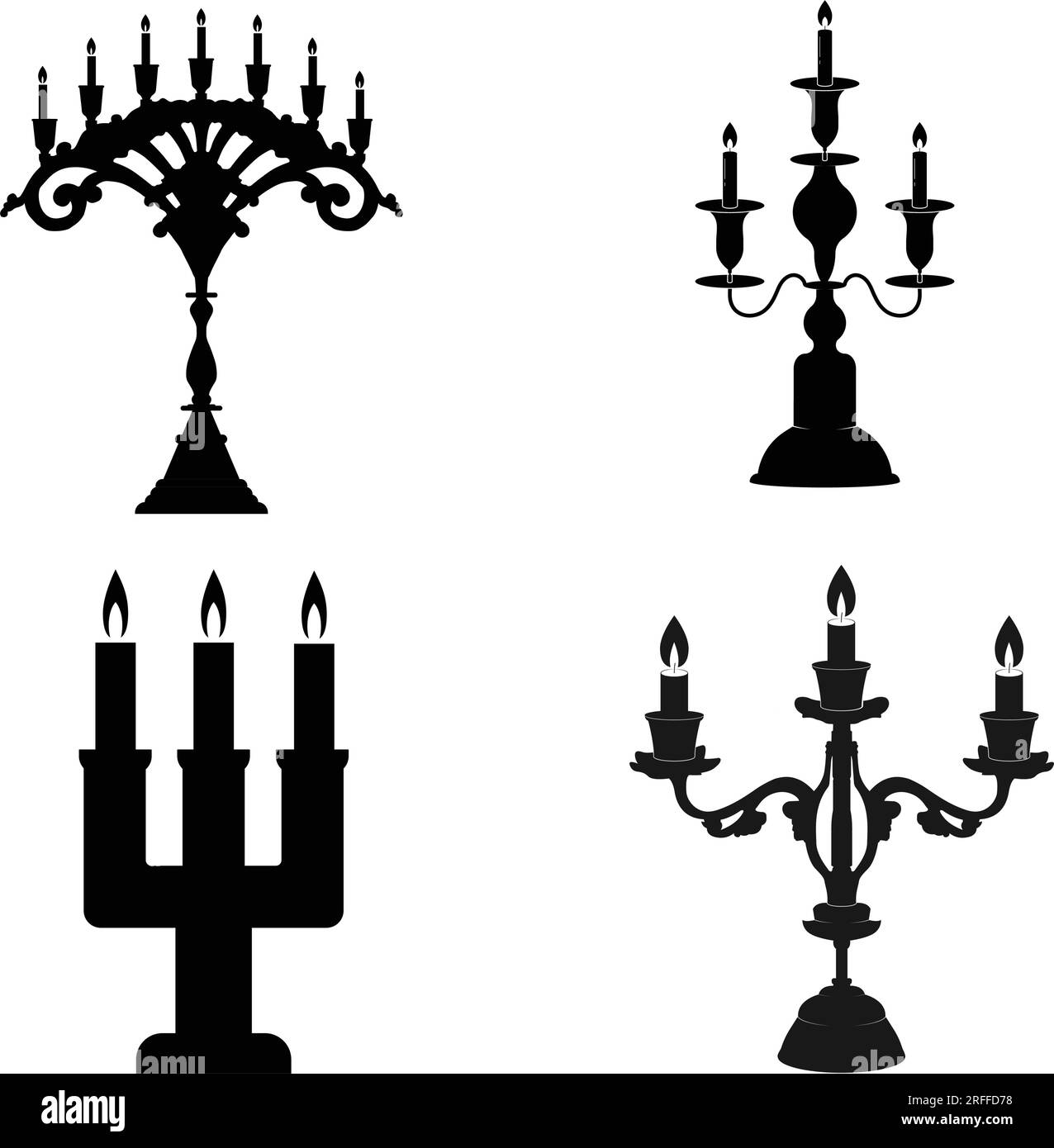 icona candela disegno modello di illustrazione vettoriale Illustrazione Vettoriale