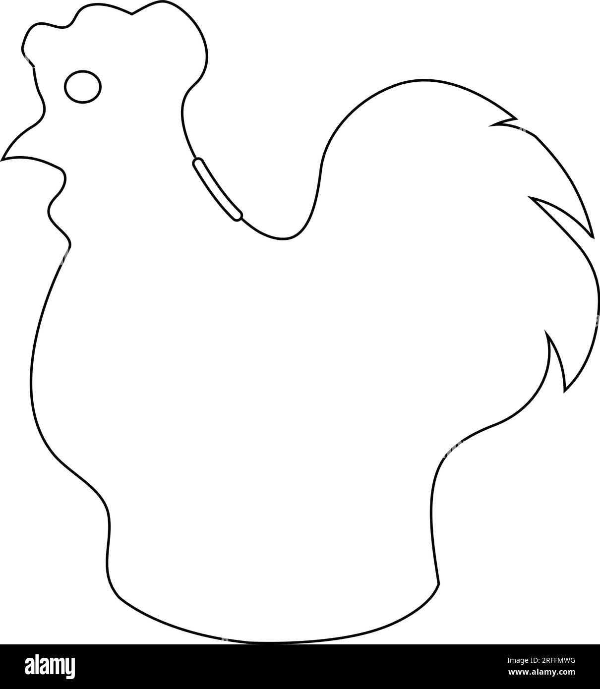 disegno illustrativo vektor del salvadanaio di pollo Illustrazione Vettoriale