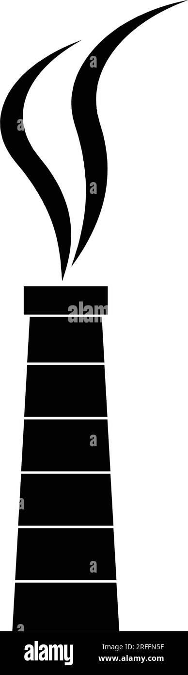 icona camino disegno simbolo illustrazione vettoriale Immagine e Vettoriale  - Alamy