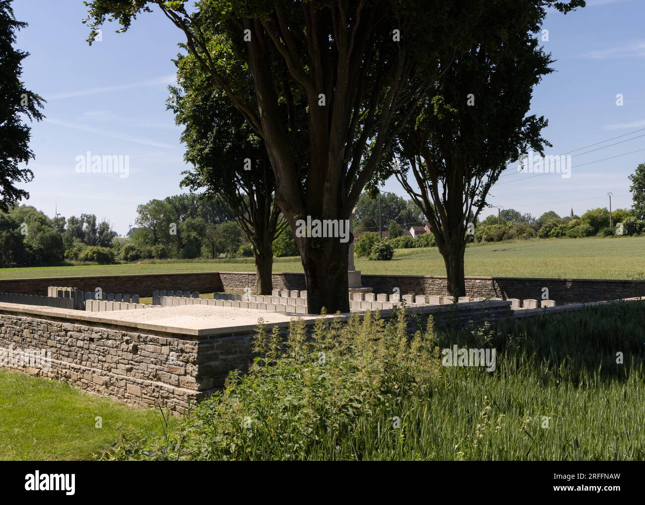 Cimitero Tank CWGC vicino a Guemappe in Francia Foto Stock