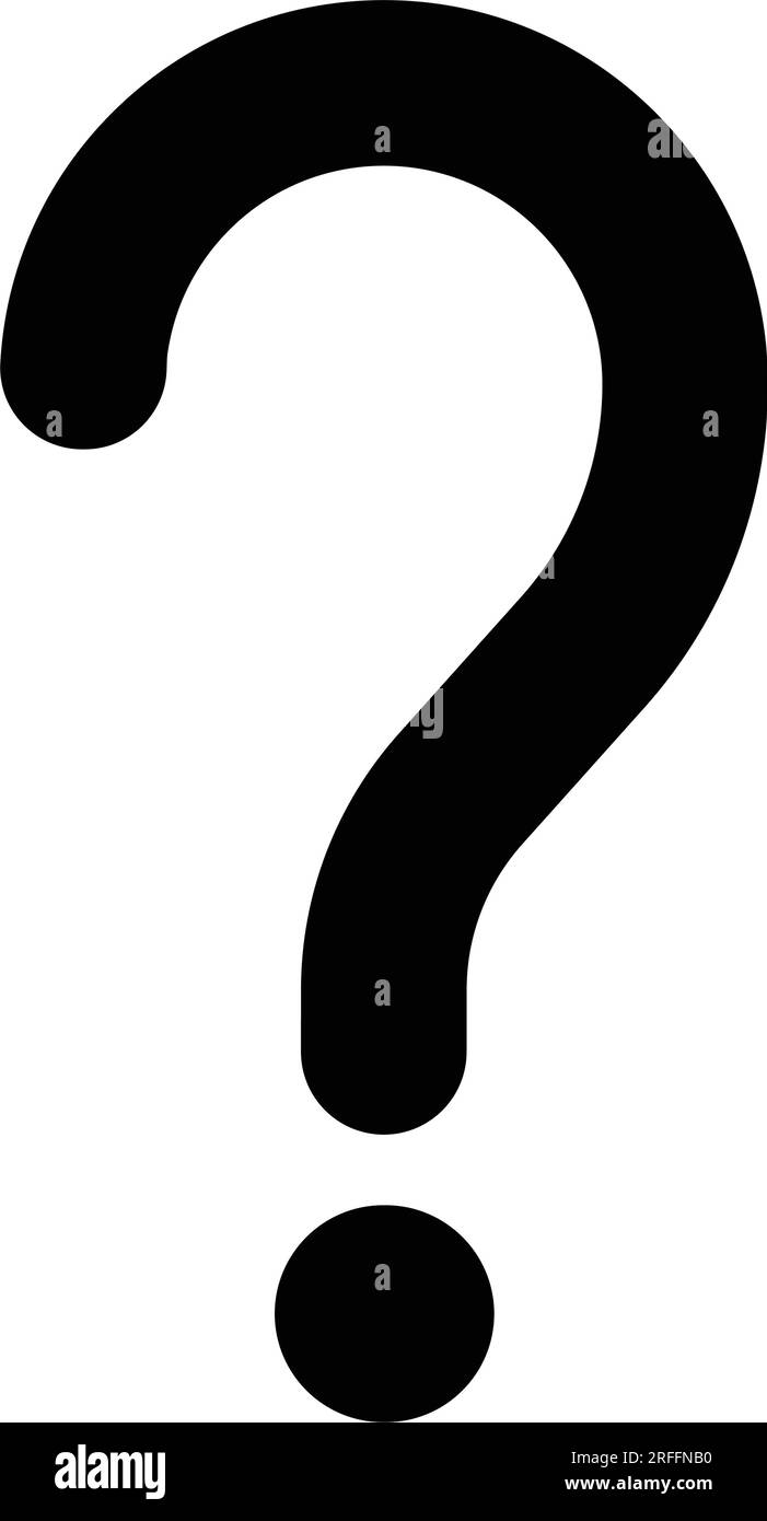 icona punto interrogativo disegno illustrazione vettoriale Illustrazione Vettoriale