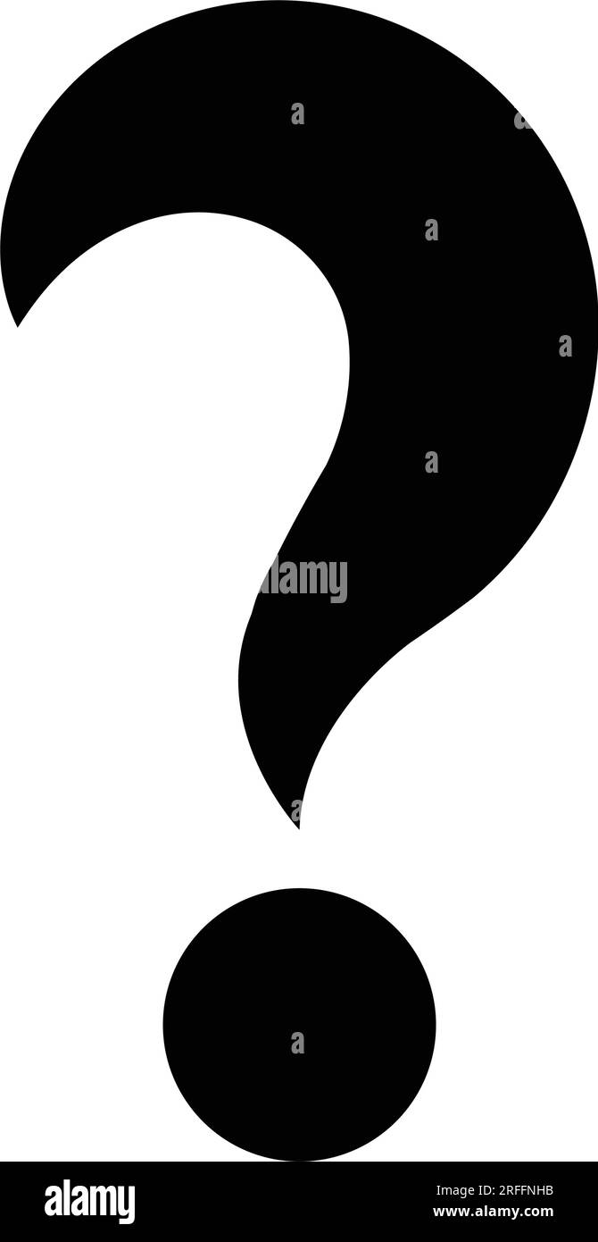 icona punto interrogativo disegno illustrazione vettoriale Illustrazione Vettoriale