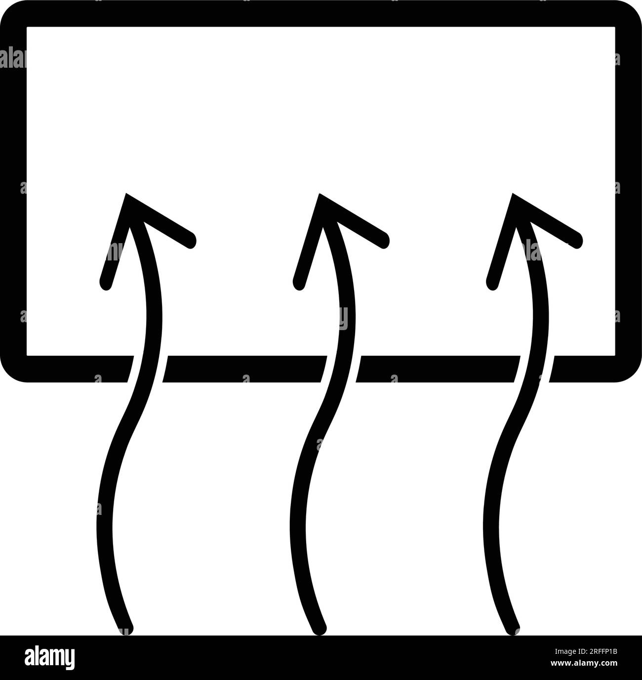 icona del finestrino posteriore disegno del simbolo della figura vettoriale Illustrazione Vettoriale