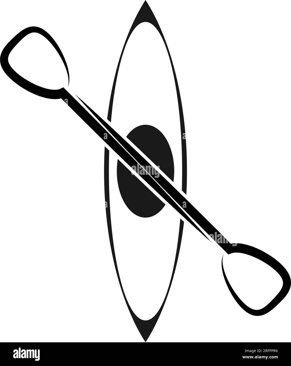 icona kayak sport disegno simbolo illustrazione vettoriale Illustrazione Vettoriale