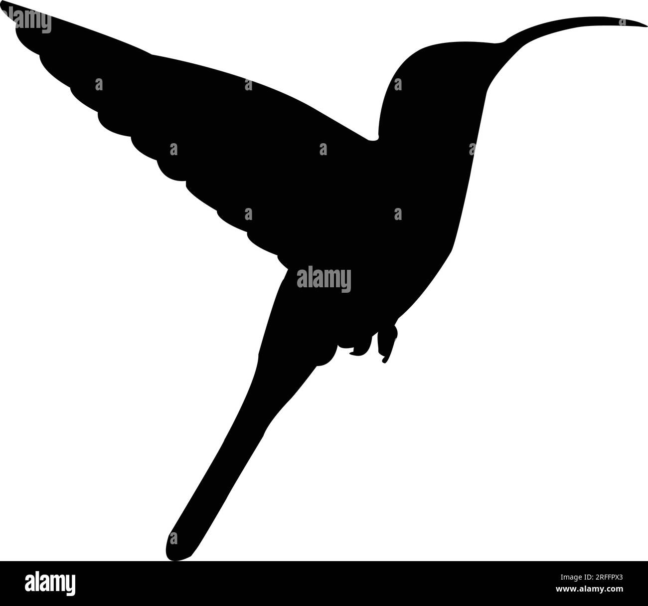 icona hummingbird disegno di illustrazione vettoriale Illustrazione Vettoriale