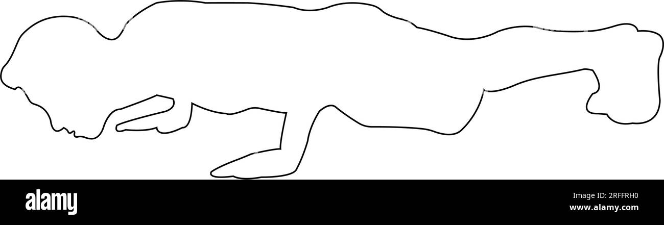 icona della persona durante la progettazione di illustrazioni vettoriali con spinta verso l'alto Illustrazione Vettoriale