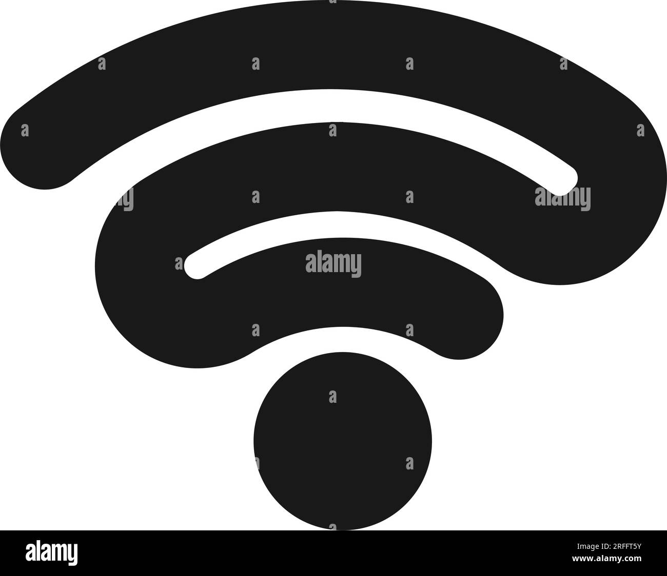 disegno illustrativo vettoriale del logo wi-fi wave Illustrazione Vettoriale