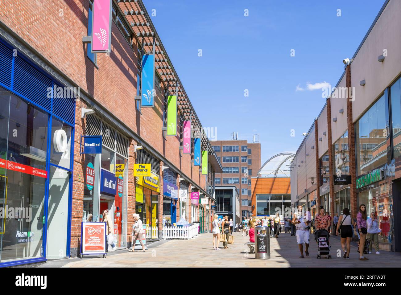 Centro commerciale Wakefield Trinity Walk Teall Way centro città di Wakefield West Yorkshire Inghilterra Regno Unito GB Europa Foto Stock