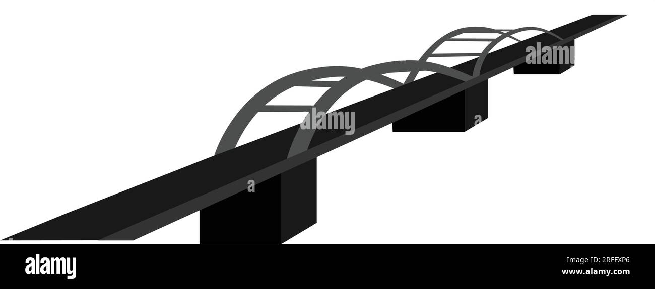 icona del ponte disegno illustrativo vettoriale Illustrazione Vettoriale