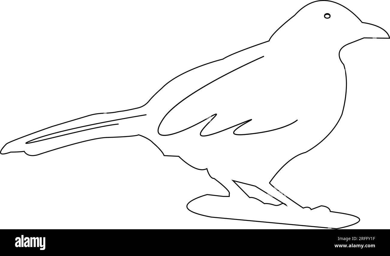 icona uccello disegno illustrativo vettoriale Illustrazione Vettoriale