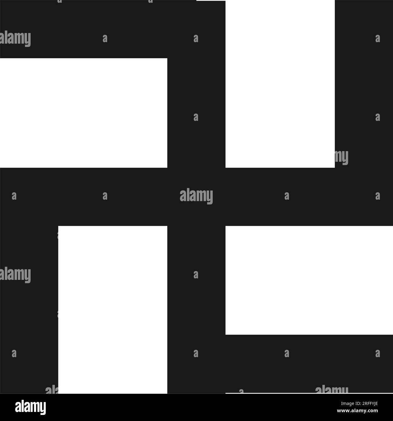 icona tedesca svastica disegno illustrativo vettoriale Illustrazione Vettoriale