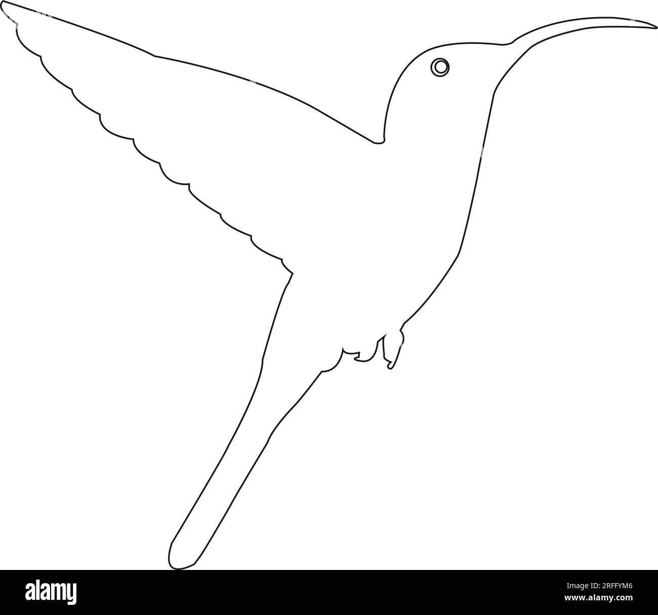 icona hummingbird disegno di illustrazione vettoriale Illustrazione Vettoriale