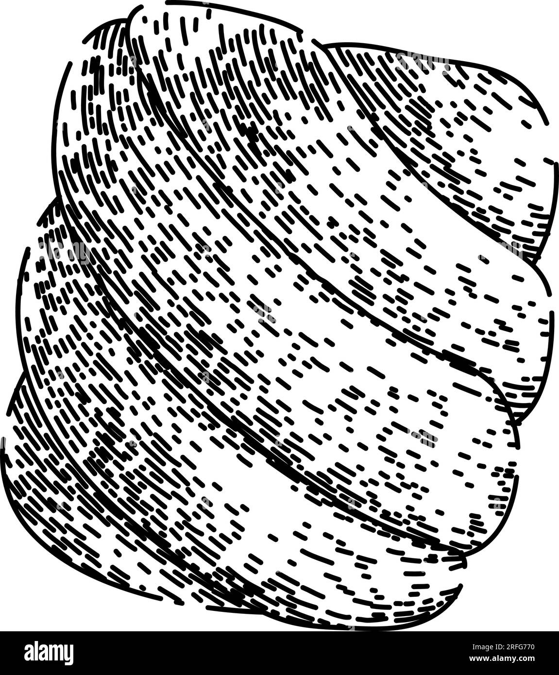 disegno di caramelle marshmallow rosa vettoriale disegnato a mano Illustrazione Vettoriale