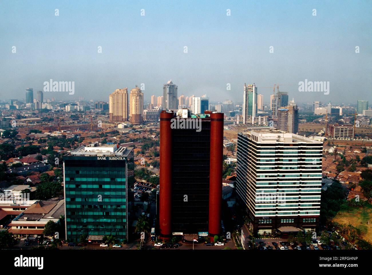 Giacarta Indonesia Panoramica della città Foto Stock