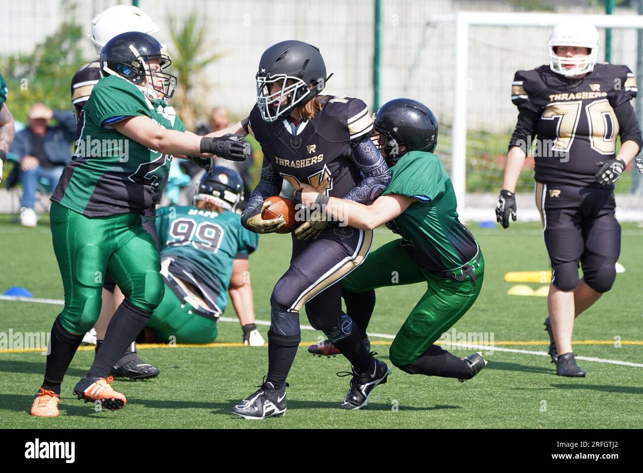 Valkyries 24 contro 52 Thrashers Foto Stock