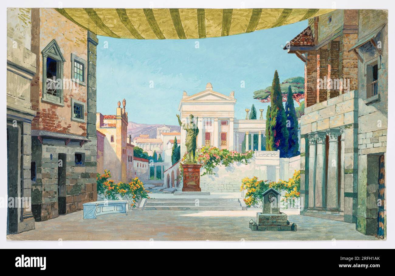 Dekorationsskiss av Carl Grabow di Carl Grabow Foto Stock