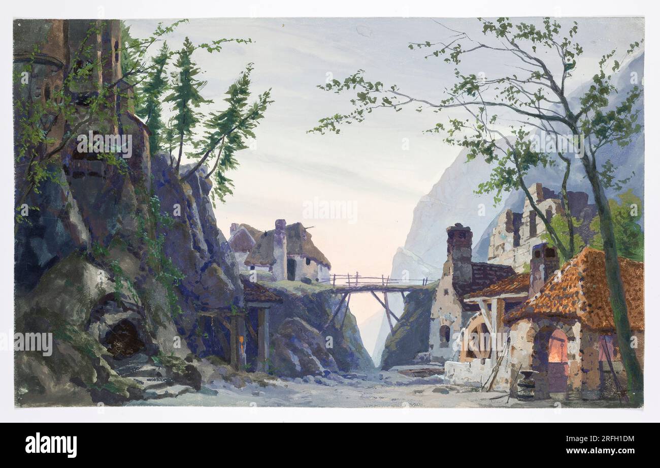 Dekorationsskiss av Carl Grabow di Carl Grabow Foto Stock