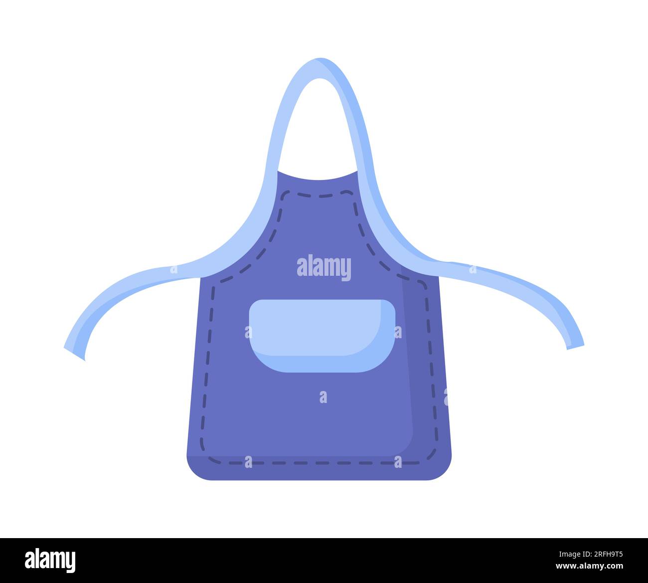 Concetto vettoriale del grembiule da cucina Illustrazione Vettoriale