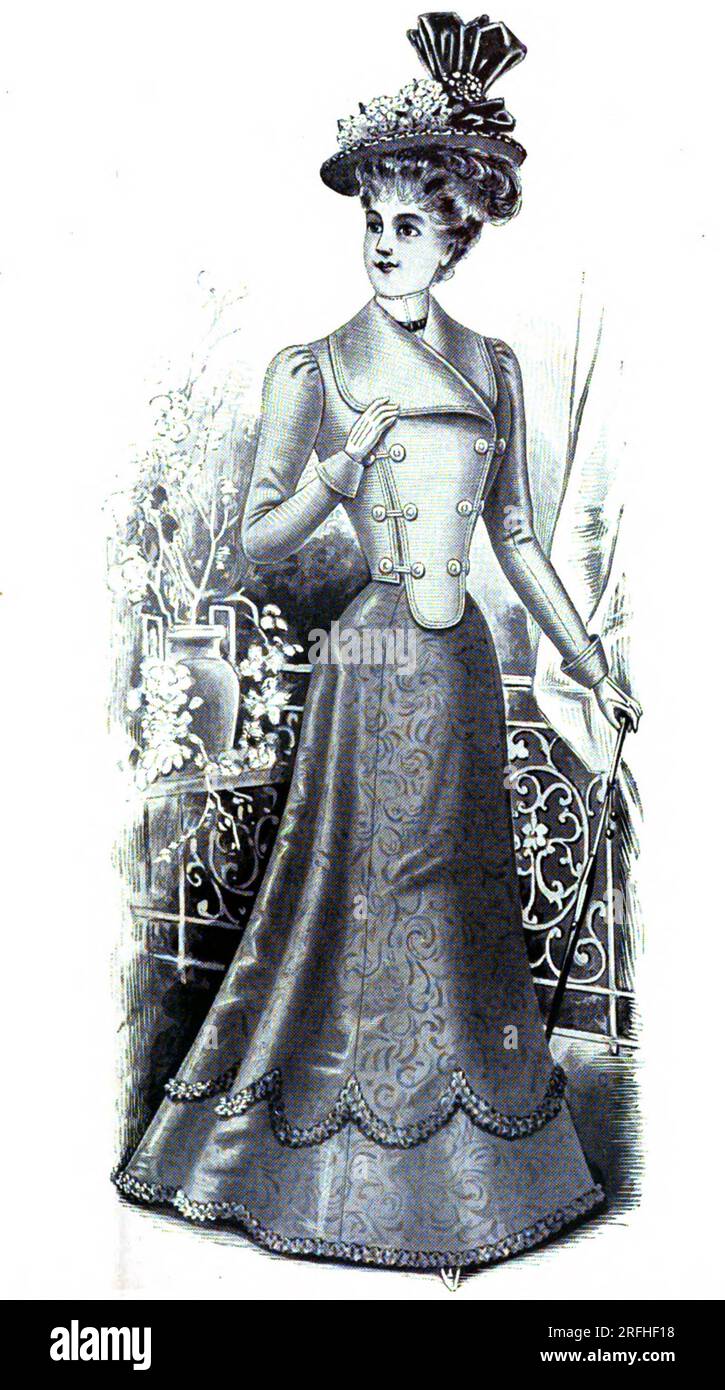 Abito da donna - Moda donna, 1899 Foto Stock