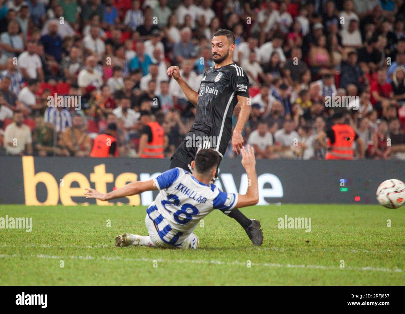 Tirana - Albabia, 03 agosto 2023, Europa Conference League Second Leg, FK Tirana - Besiktas JK, Air Albania Stadium Foto Stock