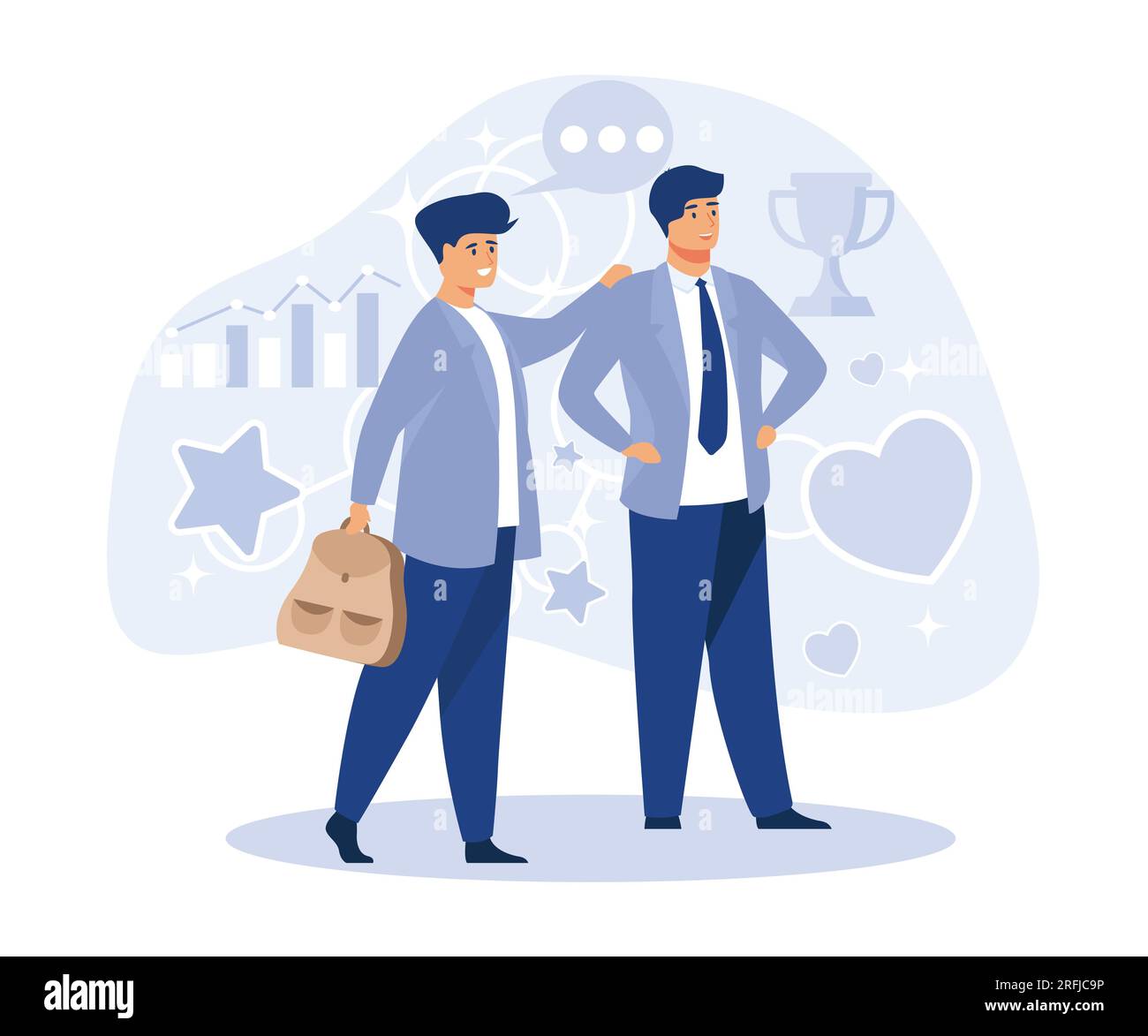 concetto aziendale. Flusso di lavoro, crescita, grafica. Sviluppo aziendale, tappe fondamentali, Start-up, illustrazione moderna a vettore piatto Illustrazione Vettoriale