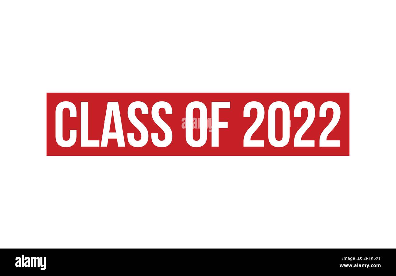 Classe 2022 - Vector di tenuta con timbro in gomma Illustrazione Vettoriale