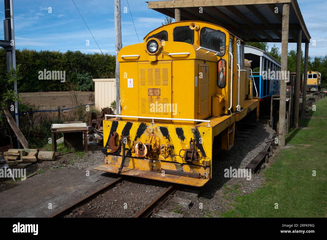 Motore di manovra diesel, Waitara, Taranaki, Isola del Nord, nuova Zelanda Foto Stock