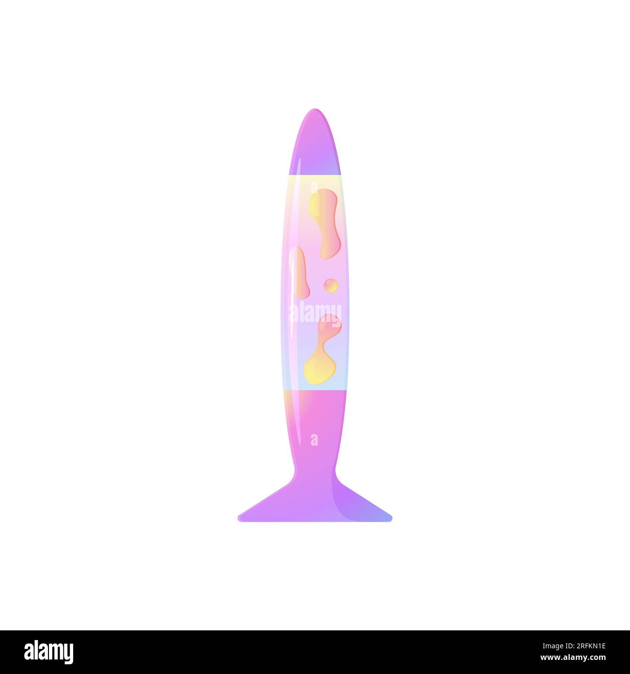 y2k , lampada lava rosa nostalgia, anni 2000, anni 90 .illustrazione vettoriale olografica Illustrazione Vettoriale