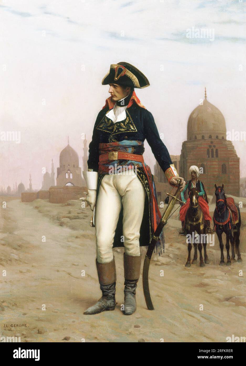 NAPOLEONE AL CAIRO di Jean-Léon Gérôme Foto Stock