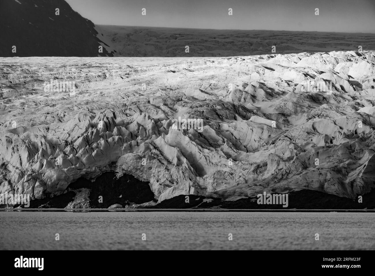 Paesaggio glaciale artico nelle Svalbard Foto Stock