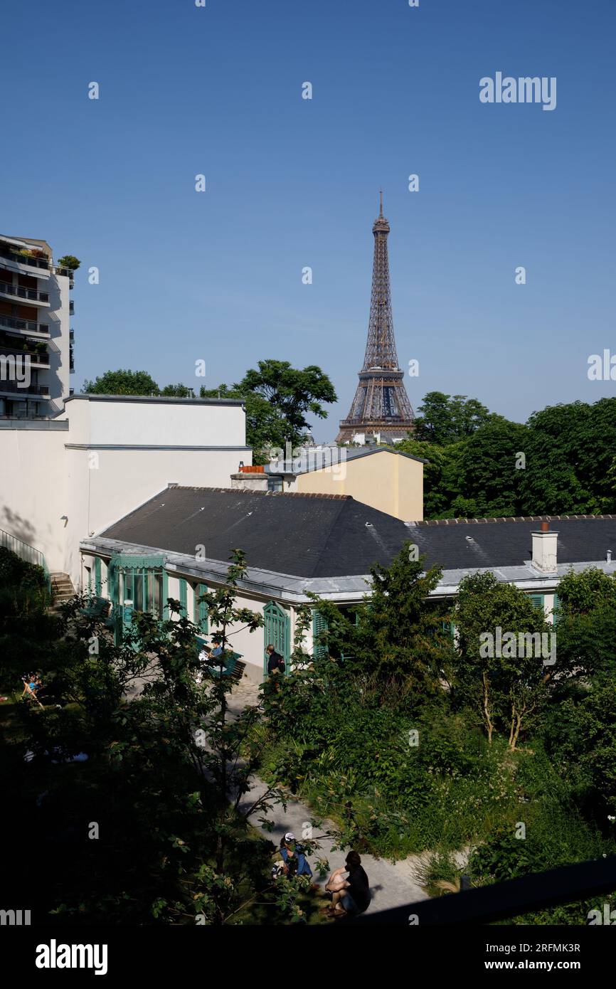 Francia, regione Ile-de-France, 16° arrondissement di Parigi, Rue Raynouard, Maison de Balzac (Casa Balzac) Foto Stock
